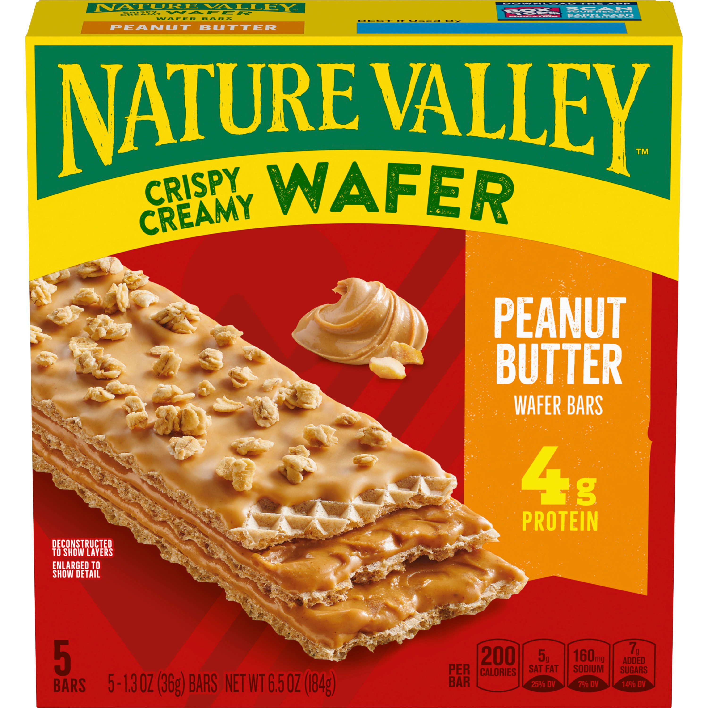 Nature Valley Peanut Butter Crispy Wafer Bars Shop Snacks & Candy at