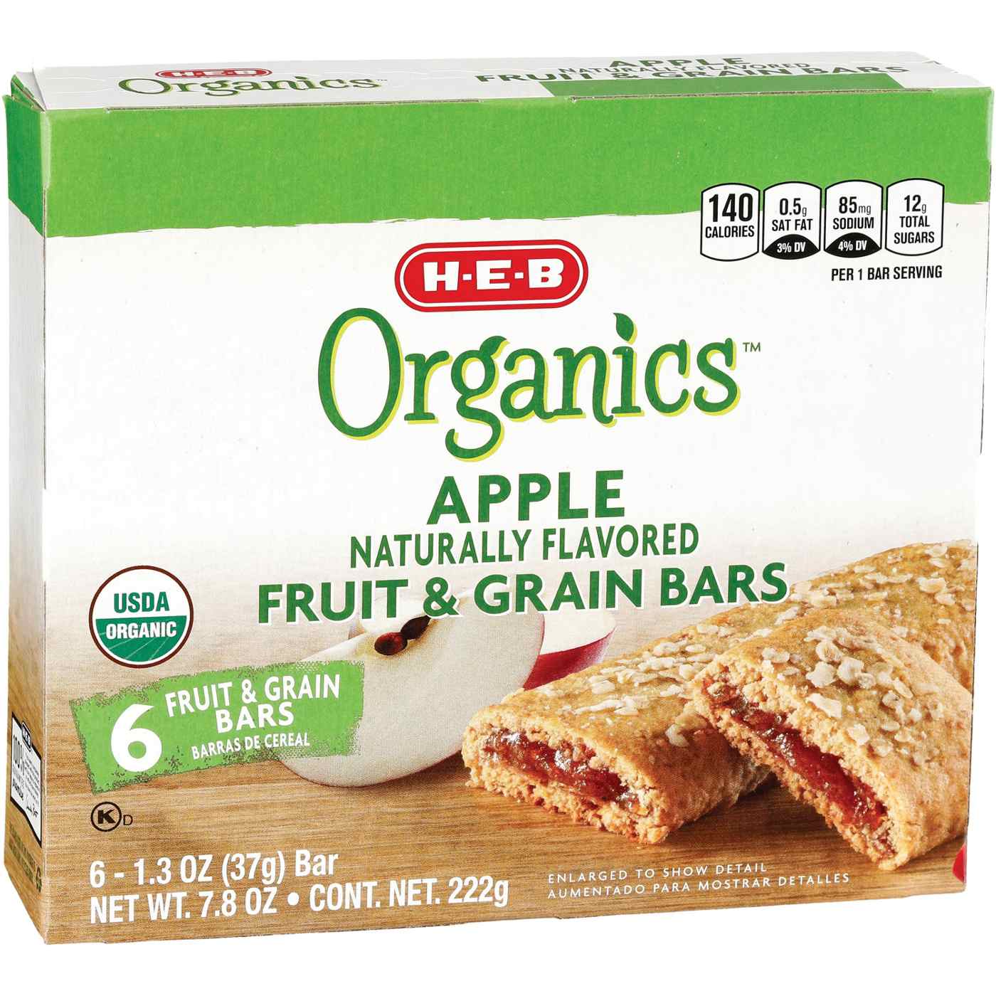 H-E-B Organics Fruit & Grain Bars - Apple; image 2 of 2