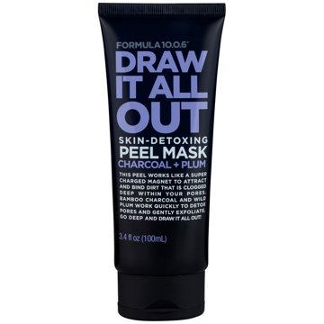 Formula 10.0.6 Draw It All Out Charcoal + Plum Skin-Detoxing Peel Mask, 3.4 oz