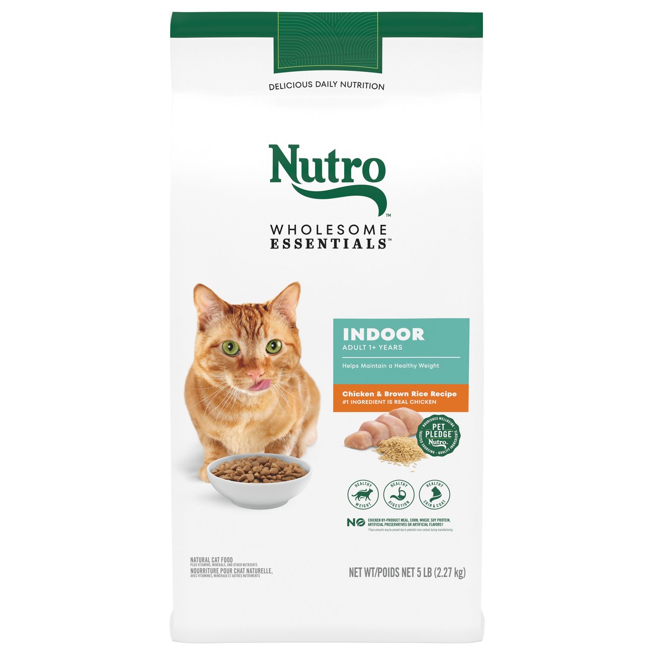 Nutro Wholesome Essentials Indoor Cat Chicken Brown Rice Recipe Dry Cat Food Shop Cats At H E B