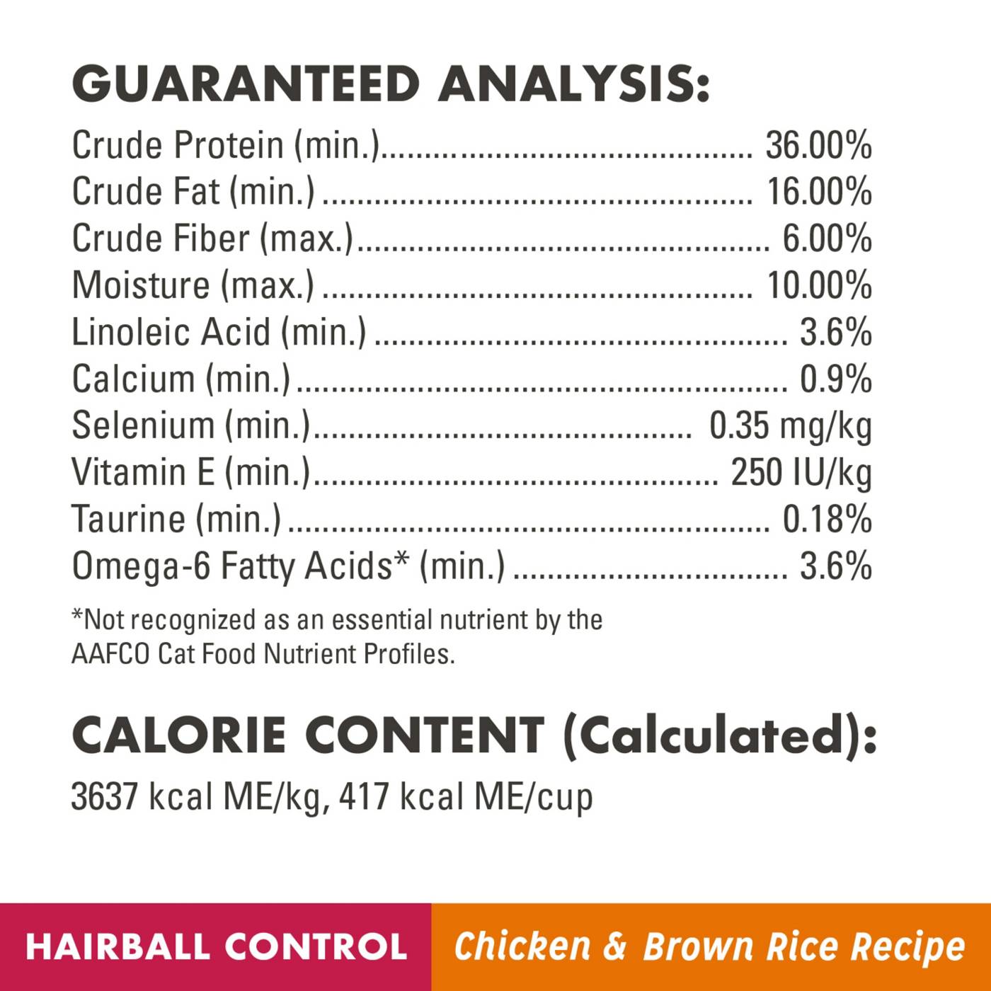 Nutro Wholesome Essentials Hairball Control Chicken & Brown Rice Dry Cat Food; image 3 of 4
