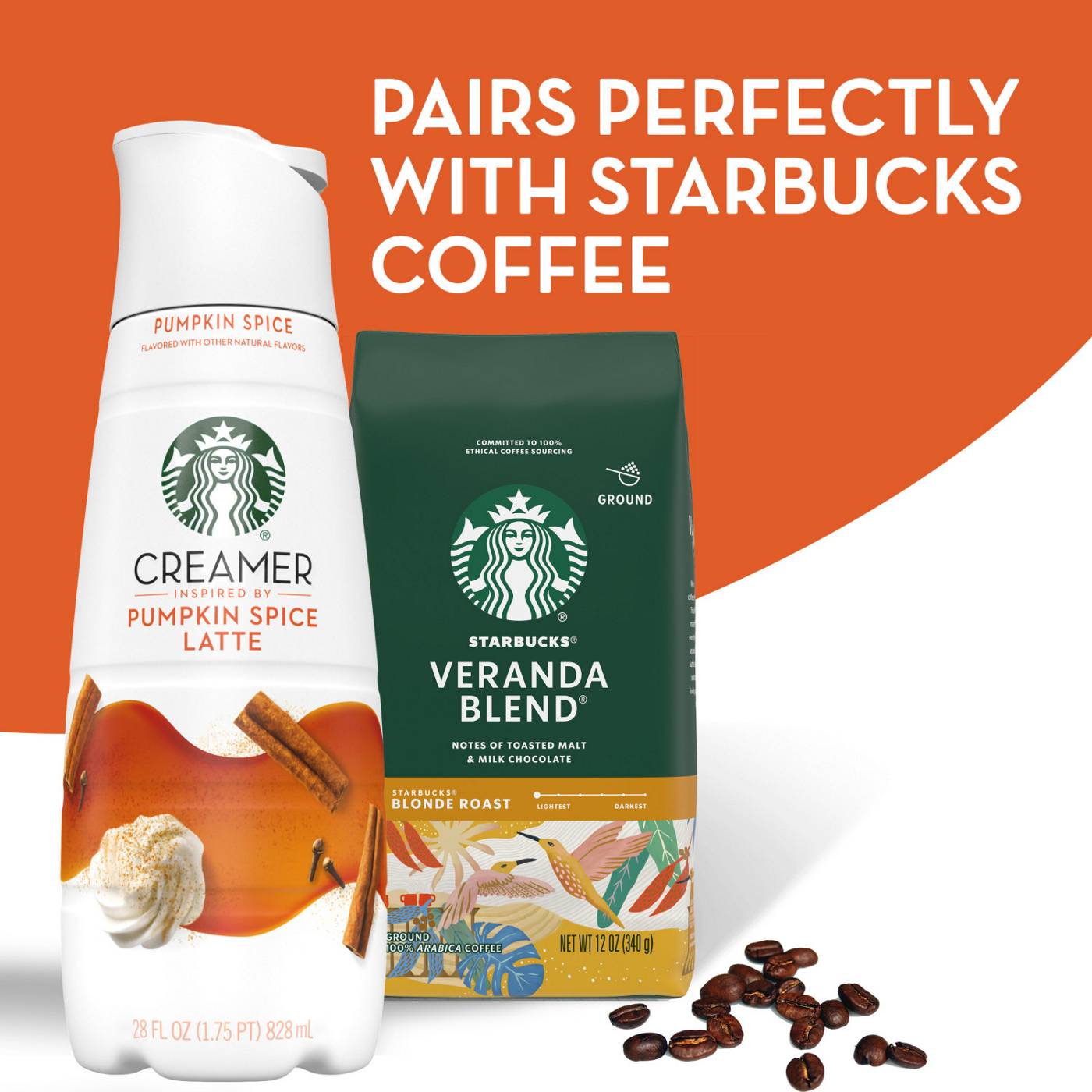 Starbucks Pumpkin Spice Latte Liquid Coffee Creamer - Shop Coffee