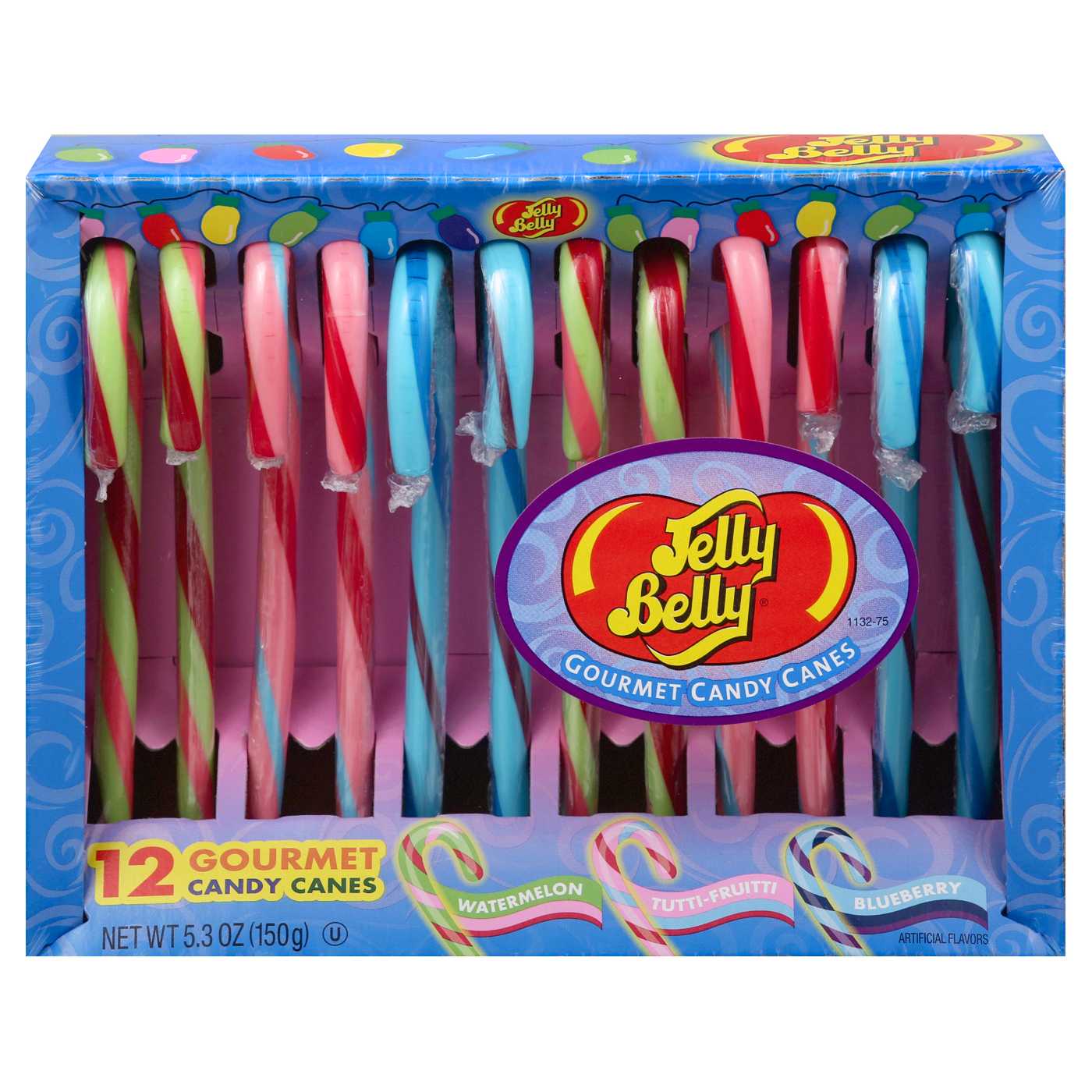 Jelly Belly Gourmet 3 Flavor Candy Canes; image 1 of 2