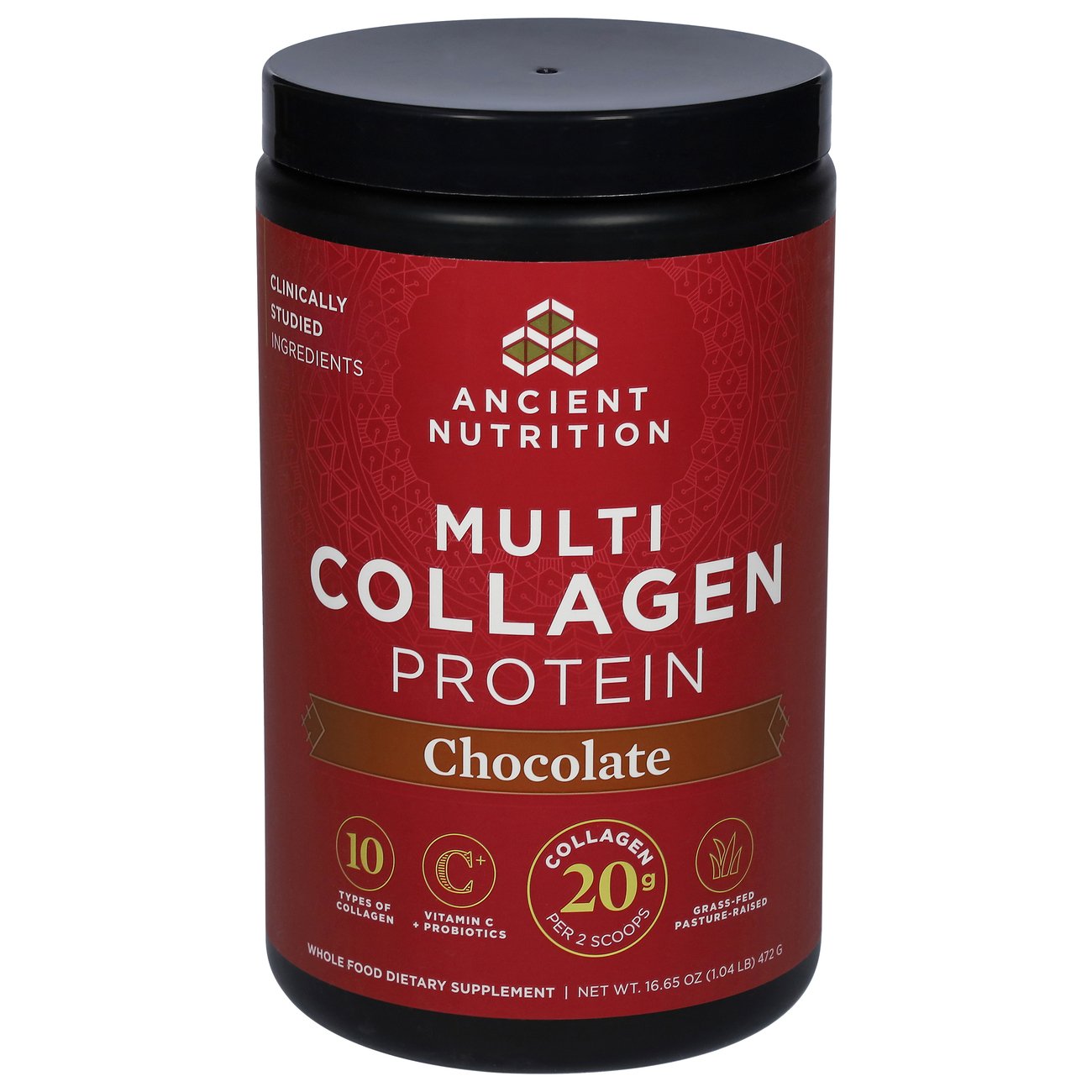 Ancient Nutrition Multi Collagen Protein - Chocolate, 16.65 oz