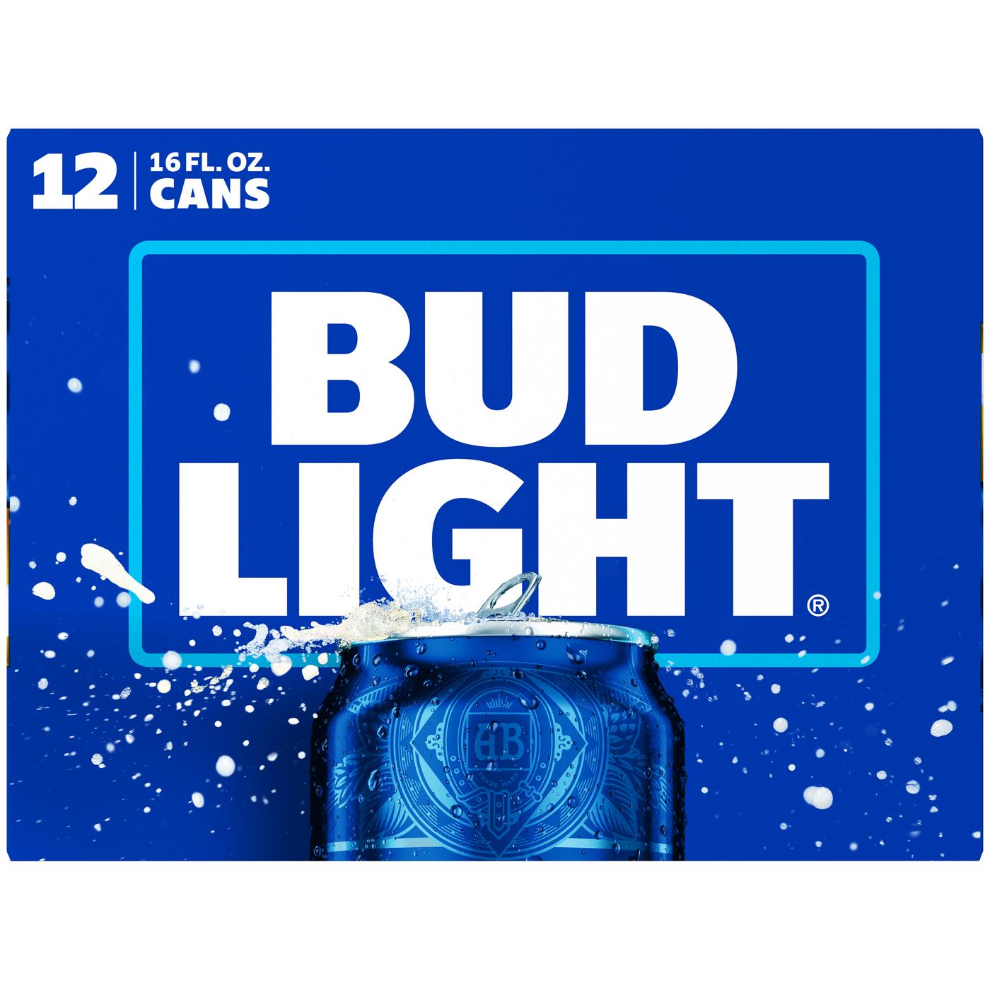 Bud Light Beer 16 oz Cans; image 2 of 2
