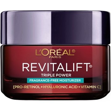 L'Oréal Paris Revitalift Triple Power Face Moisturizer, Fragrance Free, 1.7 oz
