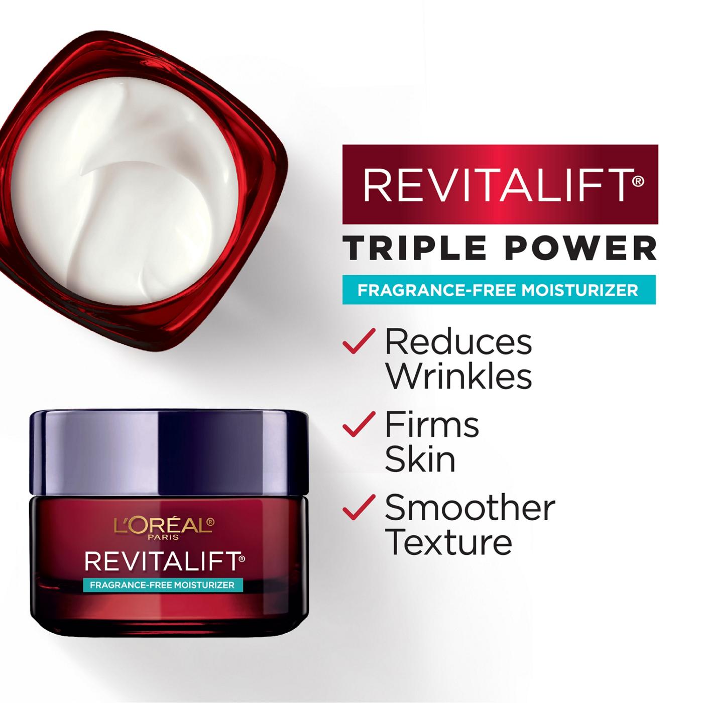 L'Oréal Paris Revitalift Triple Power Face Moisturizer, Fragrance Free; image 5 of 8