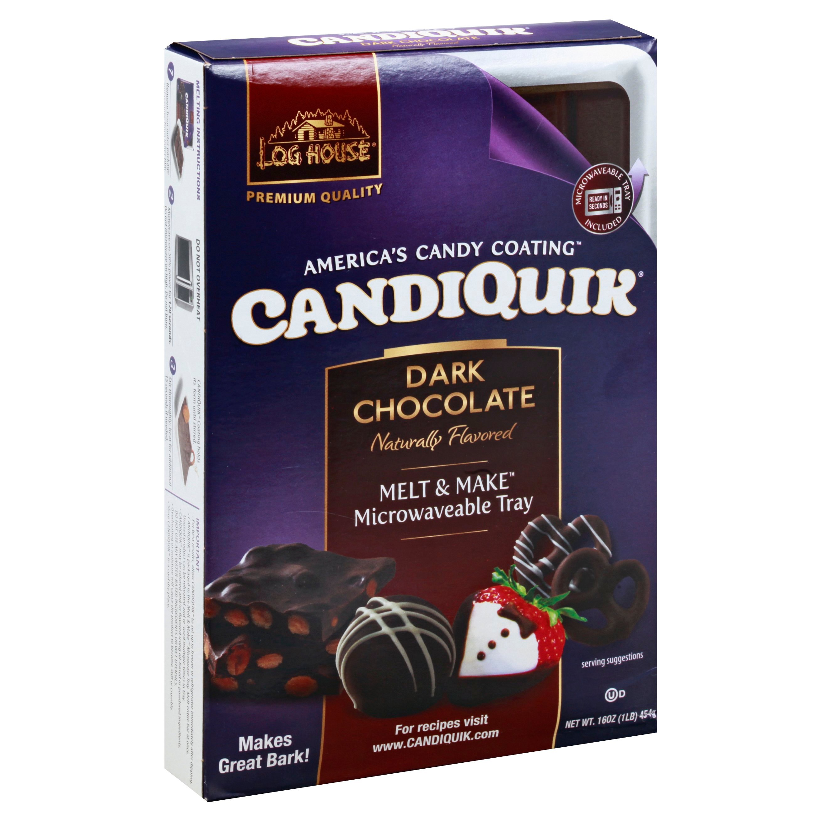 Log House Candiquik Dark Chocolate Coating Shop Baking chocolate