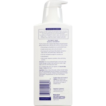 Eucerin Baby Unscented Wash & Shampoo