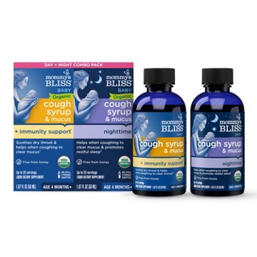 Mommy's Bliss Organic Day & Night Baby Cough Syrup Combo Pack, 3.34 oz