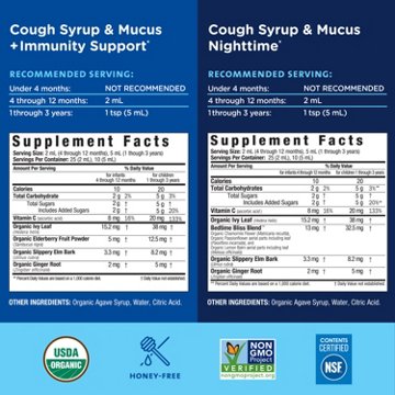 Mommy's Bliss Organic Day & Night Baby Cough Syrup Combo Pack, 3.34 oz