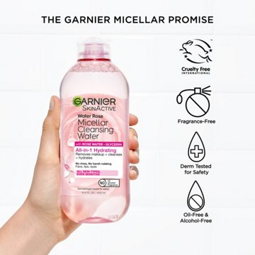 Garnier SkinActive All-in1 Hydrating Micellar Cleansing Rose Water, 13.5 oz