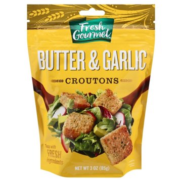 Fresh Gourmet Butter and Garlic Croutons, 3 oz