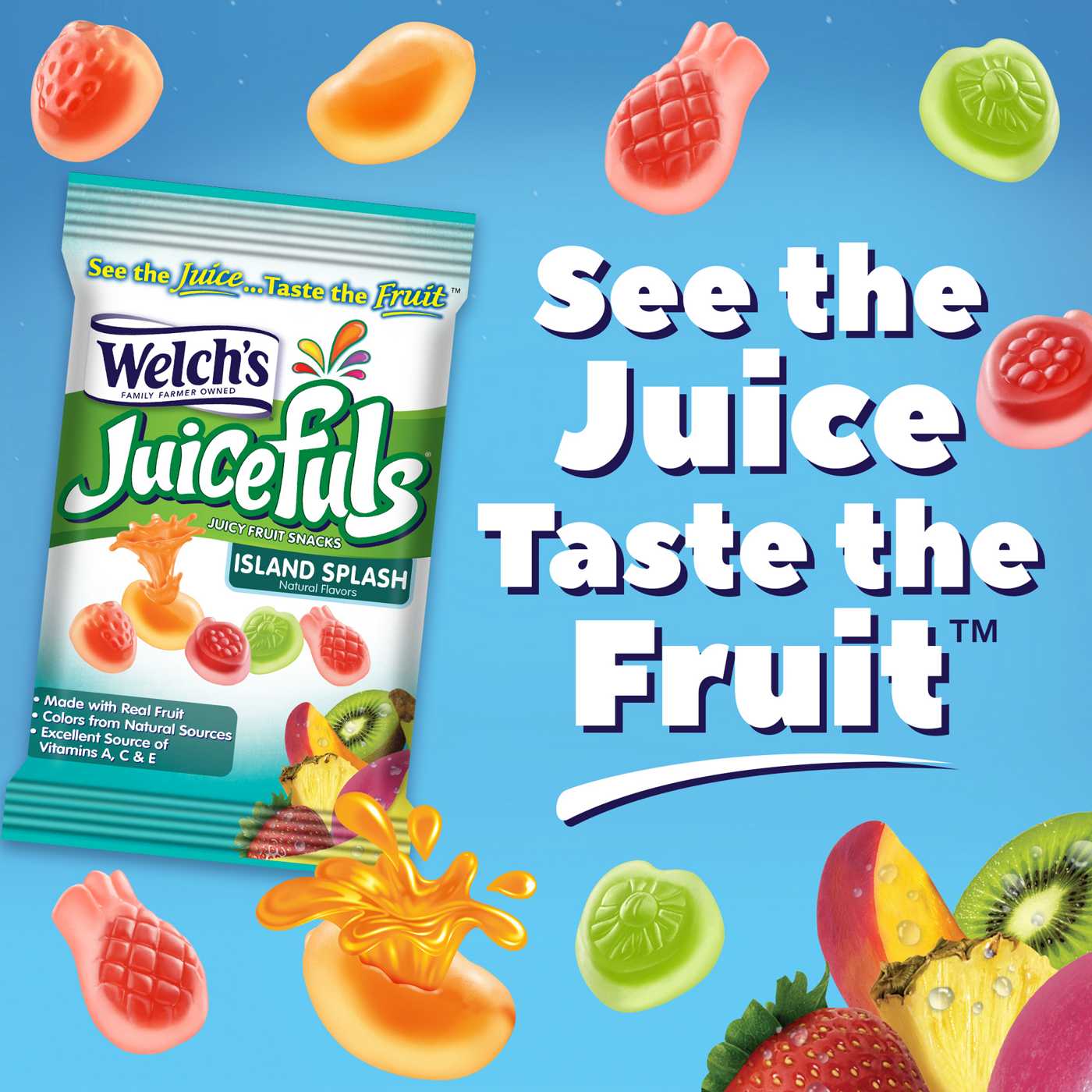 Welch's Juicefuls Island Splash Juicy Fruit Snacks; image 3 of 4