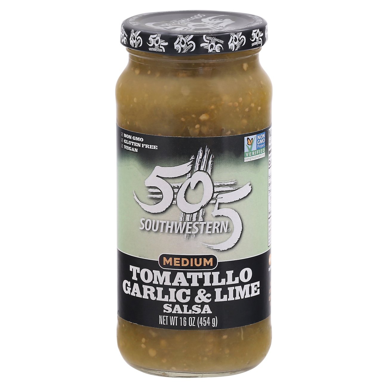 505 Southwestern Tomatillo Garlic & Lime Green Chile Medium Salsa