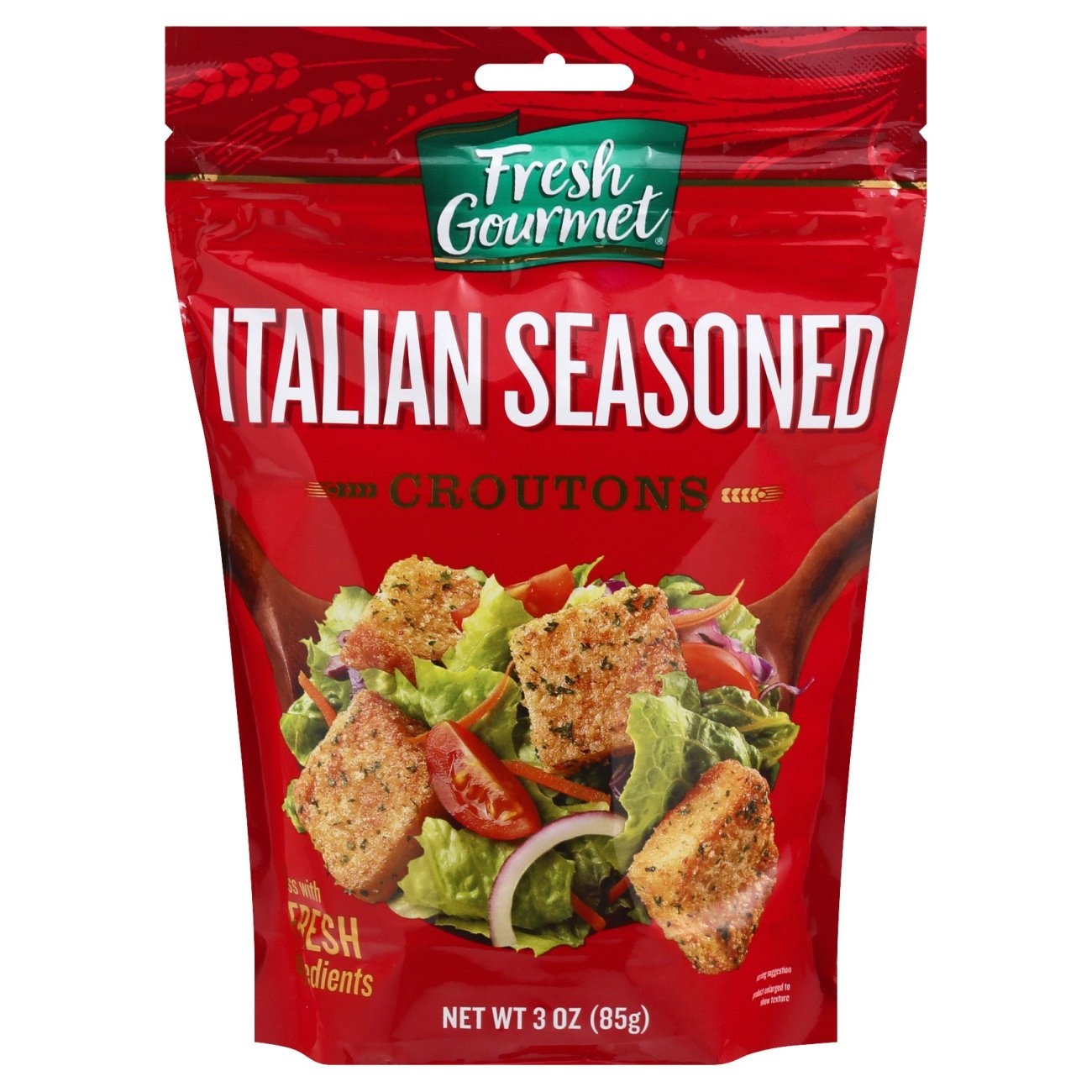 Fresh Gourmet Italian Seasoned Croutons Shop Salad toppings at HEB
