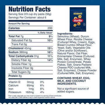 Barilla Three Cheese Tortellini Pasta