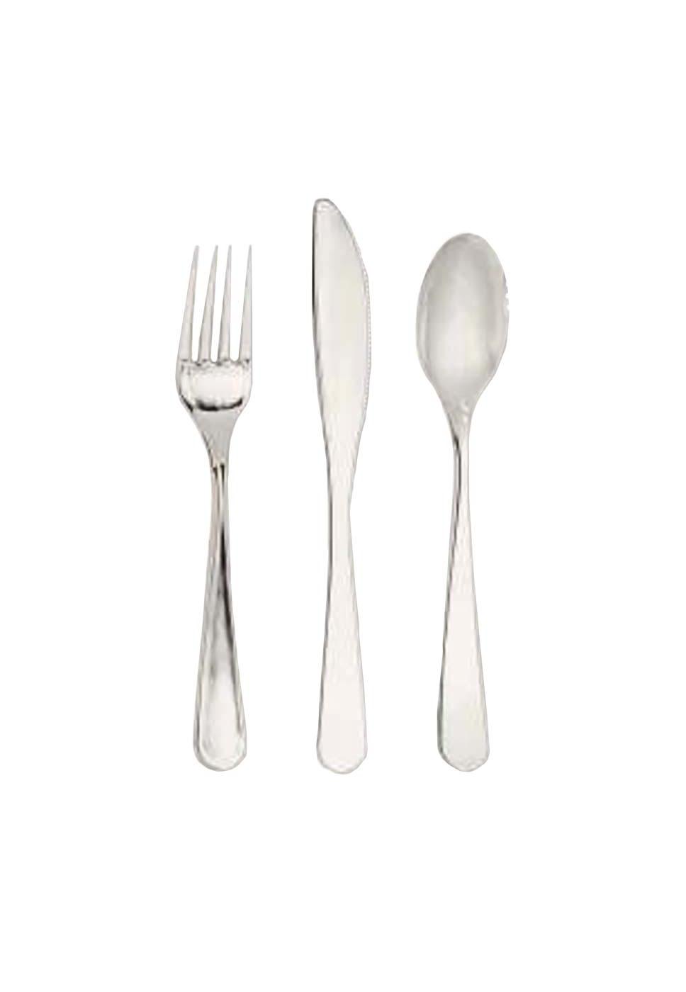 Creative Converting Plastic Knives, Forks & Spoons Combo Set - Metallic Silver; image 1 of 2