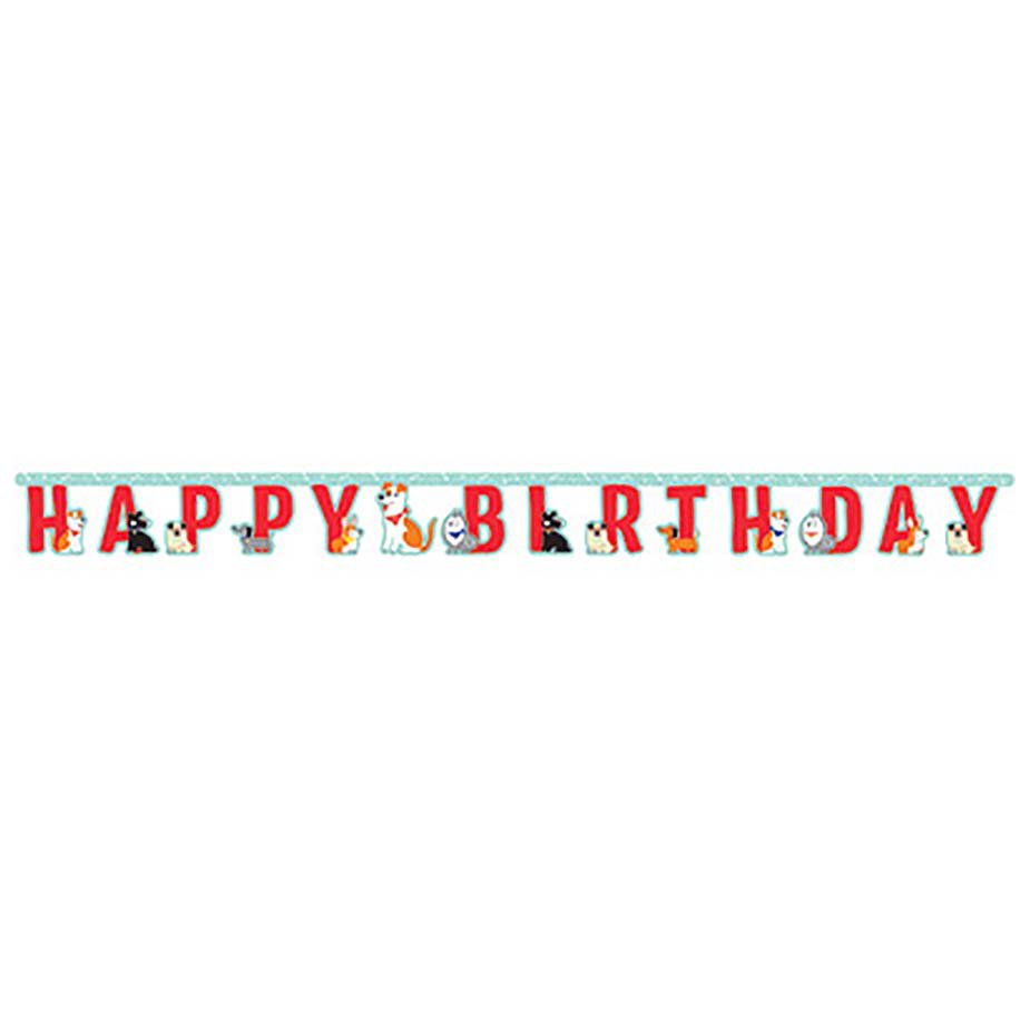 Creative Converting Happy Birthday Banner – 8 Fuß Lang Mit Personalisierbaren Altersstickern