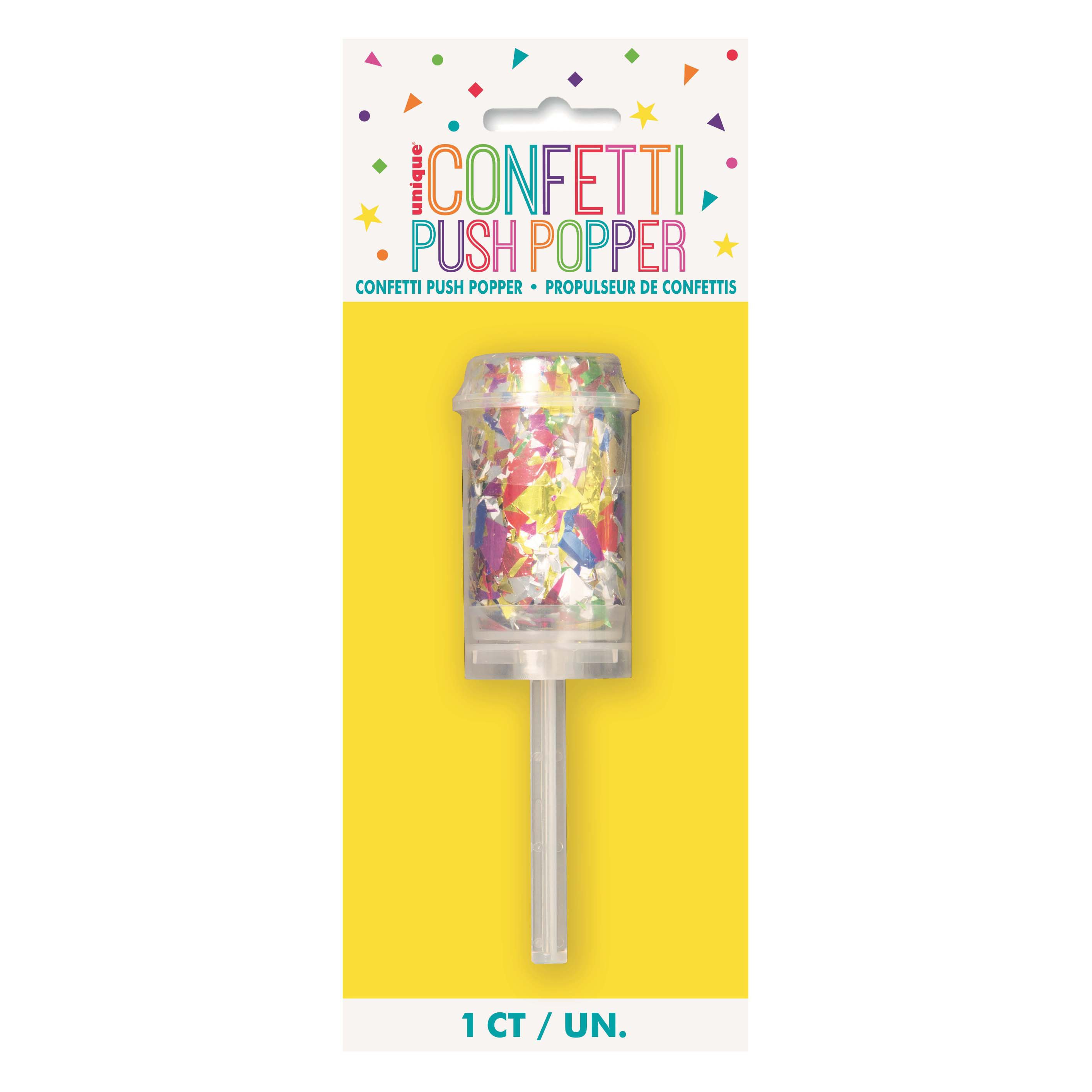Unique MultiColor Foil Confetti Push Popper Shop Kitchen & Dining at