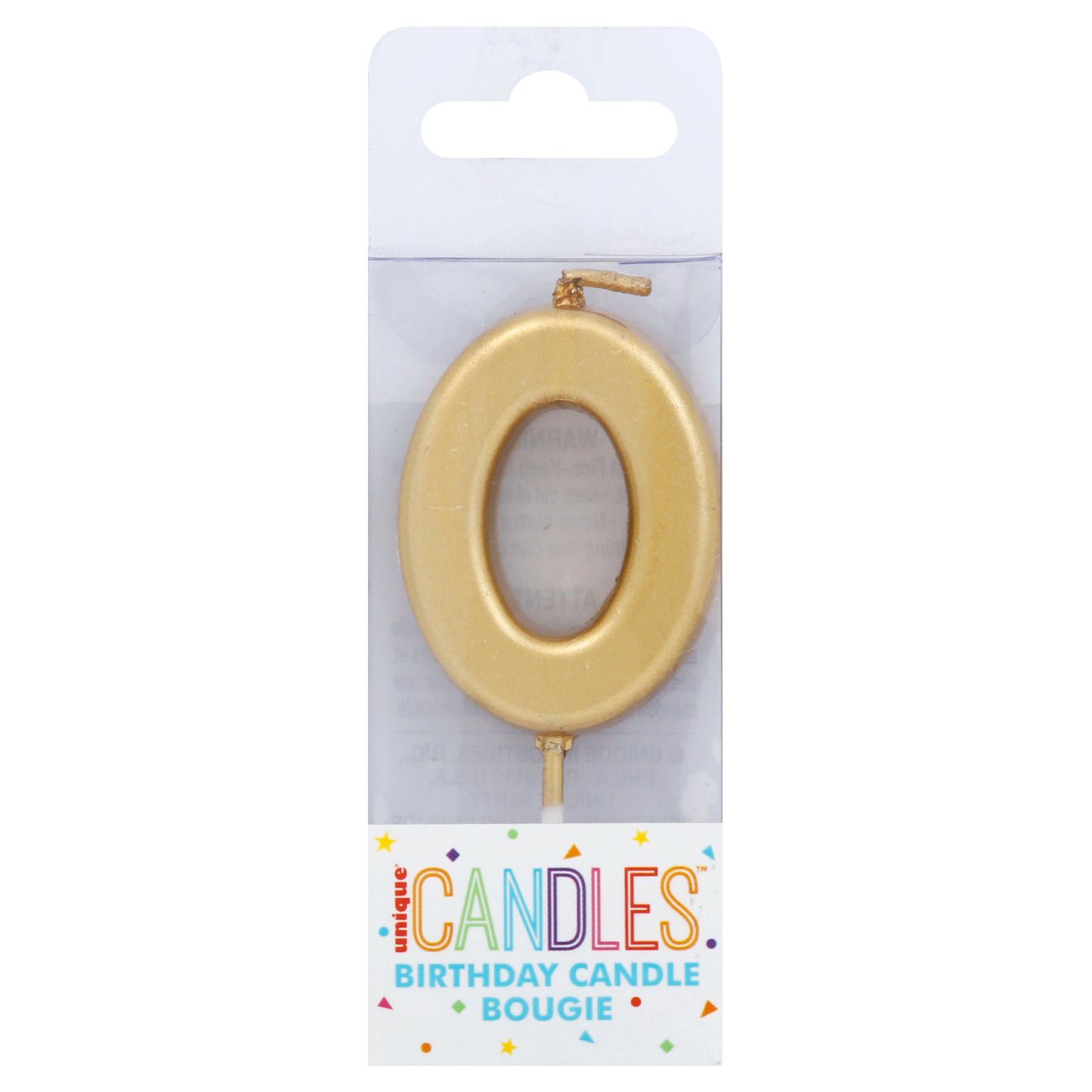 unique Mini Number 0 Gold Birthday Candle Shop Birthday candles at HEB