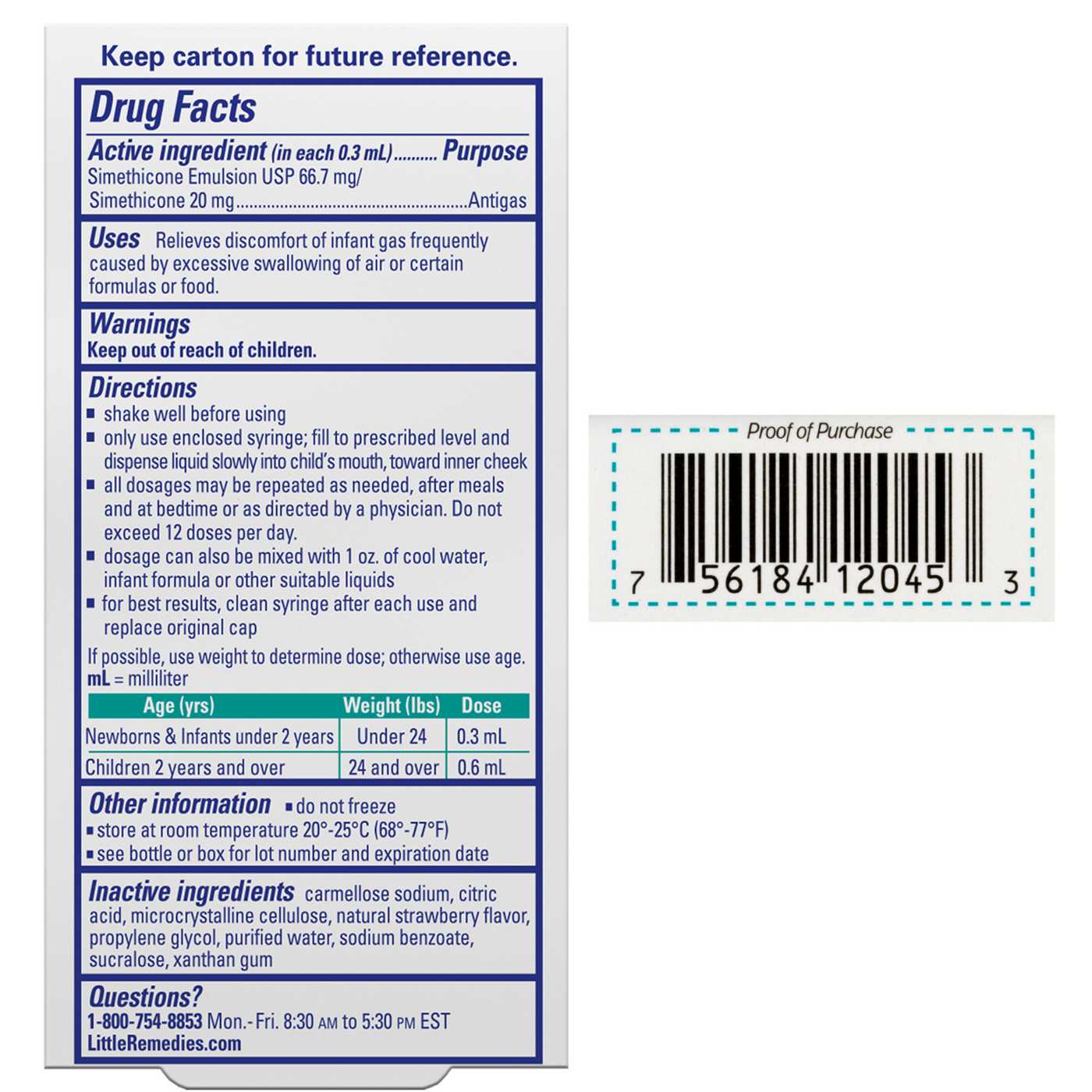 Little Remedies Gas Relief Drops Berry Shop Cough, cold & flu at HEB