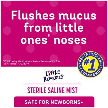 Little Remedies Sterile Saline Nasal Mist, 3 oz