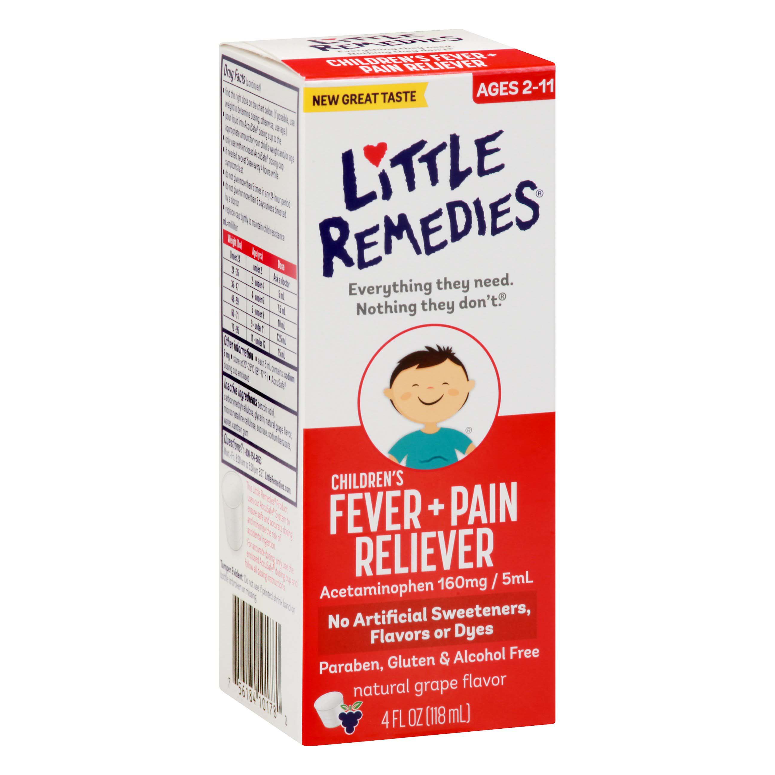 Little Remedies Fever Reliever Mixed Berry 2 Fluid Ounce