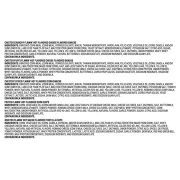 Frito Lay Flamin' Hot Mix Chips Multipack Bags, 18 ct