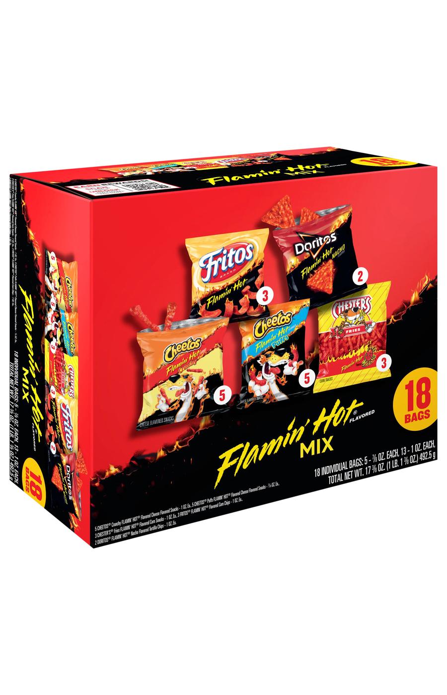 Frito Lay Flamin' Hot Mix Chips Multipack Bags; image 4 of 5