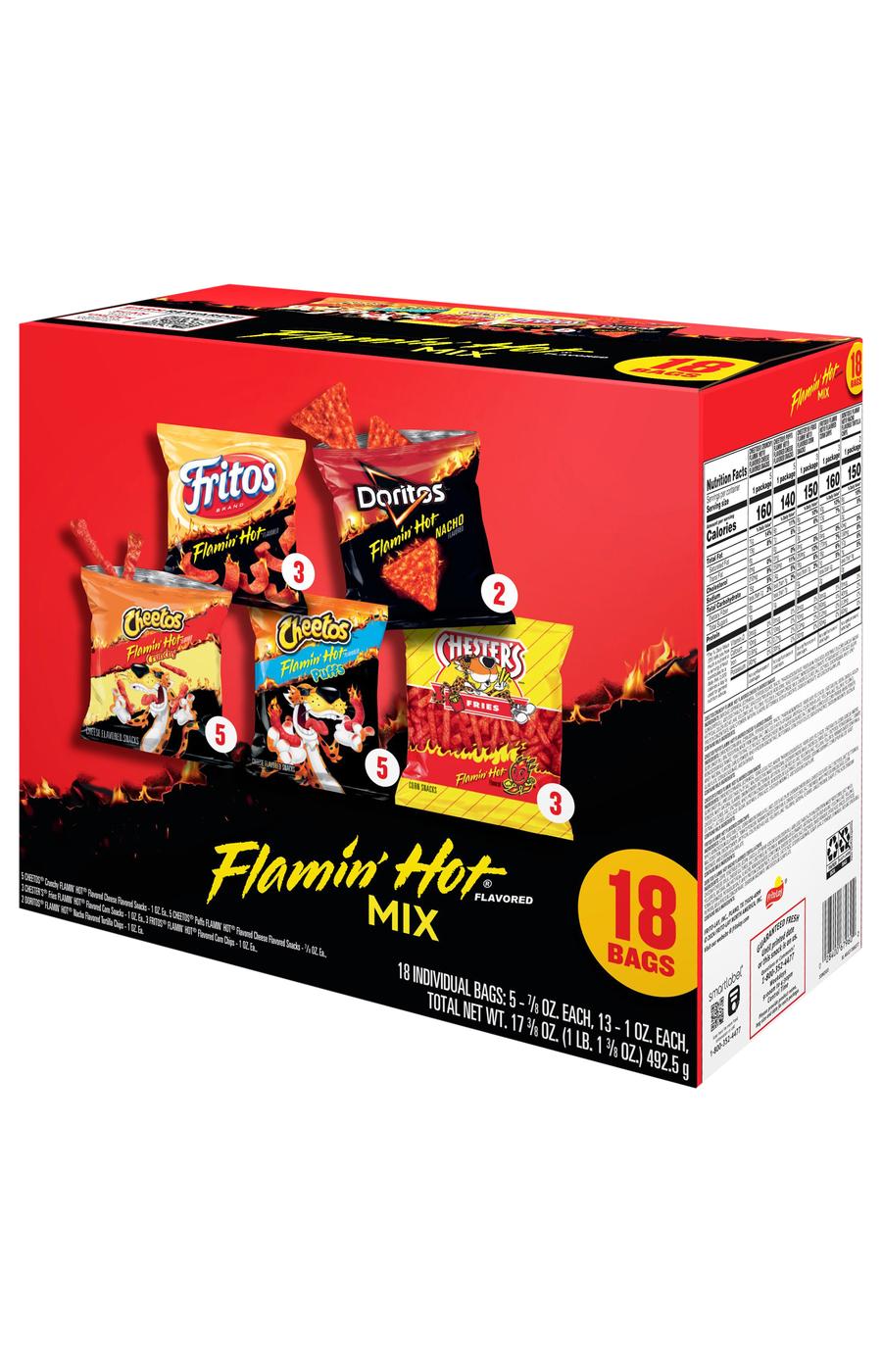 Frito Lay Flamin' Hot Mix Chips Multipack Bags; image 5 of 5
