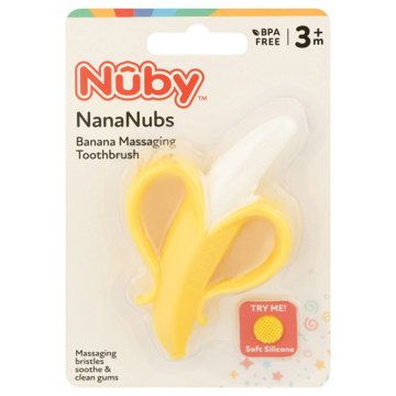 Nuby NanaNubs Banana Massaging Toothbrush For 3+ Months