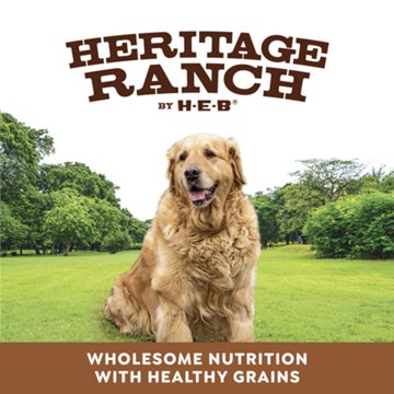 Heritage Ranch by H-E-B Senior Adult Dry Dog Food - Salmon & Brown Rice