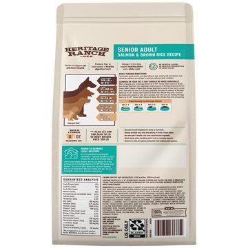 Heritage Ranch by H-E-B Senior Adult Dry Dog Food - Salmon & Brown Rice