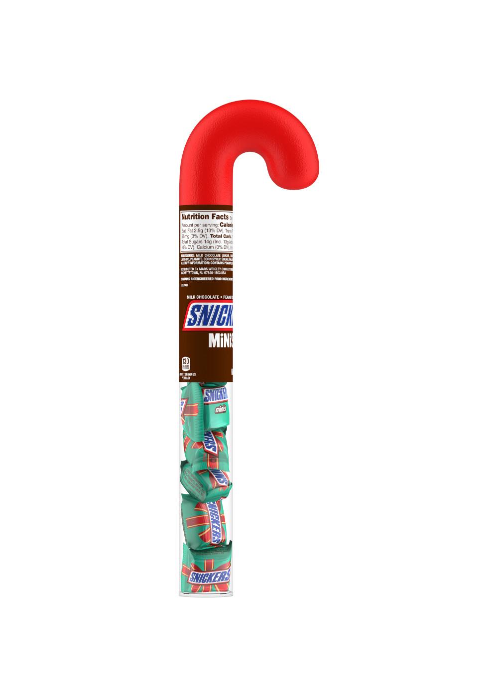 Snickers Minis Milk Chocolate Holiday Candy Cane; image 1 of 7