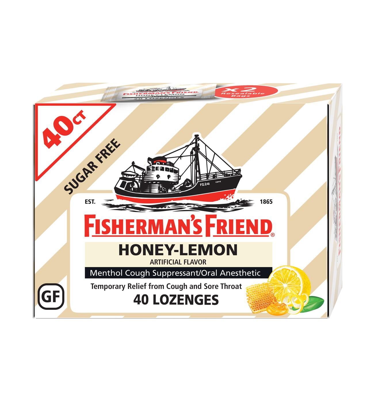 Fisherman's Friend Sugar Free Lozenges - Honey-Lemon; image 1 of 2