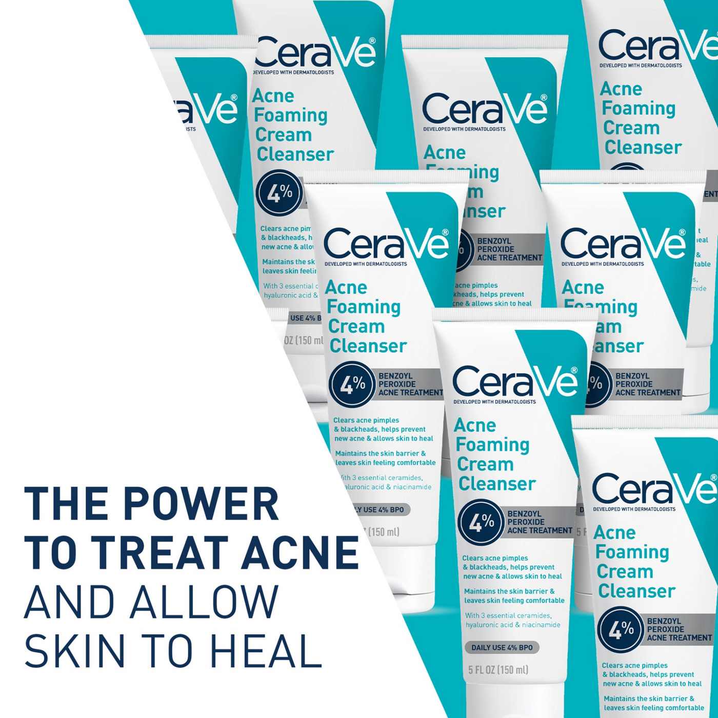 CeraVe Acne Foaming Cream Cleanser; image 5 of 8