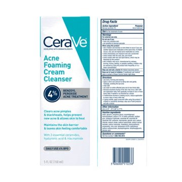 CeraVe Acne Foaming Cream Cleanser