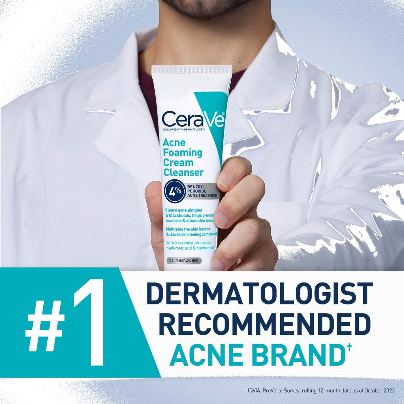 CeraVe Acne Foaming Cream Cleanser; image 7 of 8