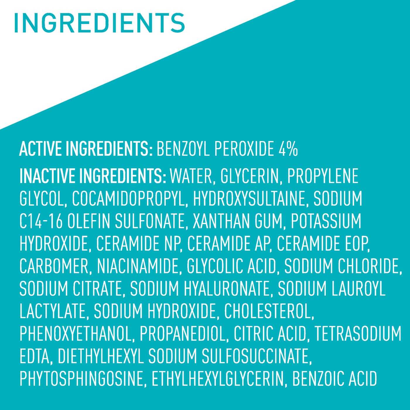 CeraVe Acne Foaming Cream Cleanser; image 8 of 8