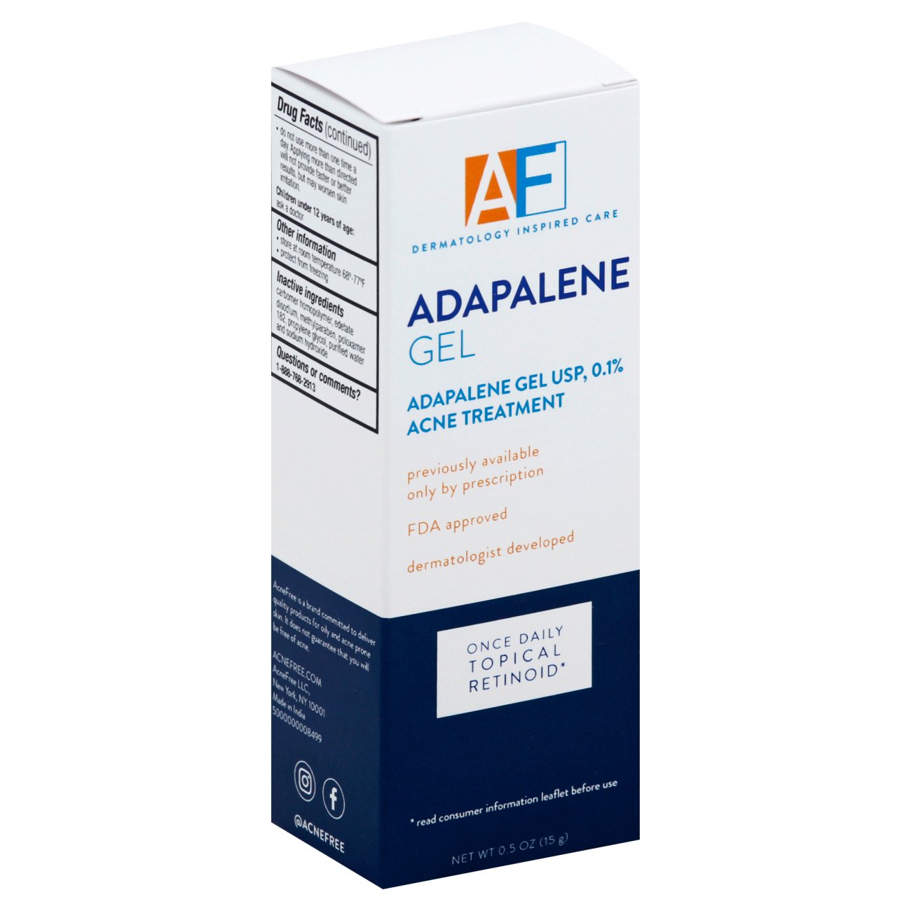 AcneFree Adapalene Gel Shop Facial cleansers & scrubs at HEB