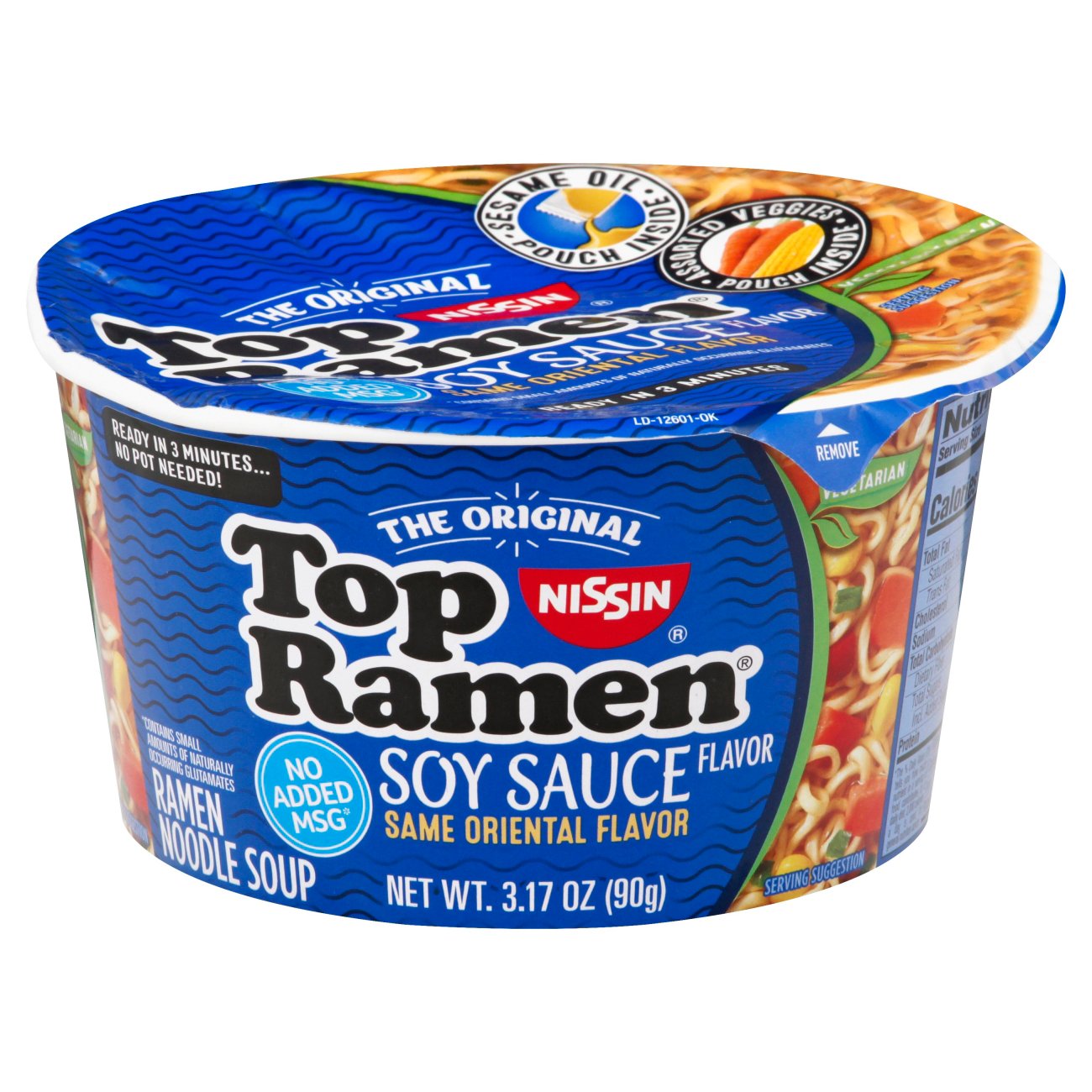 Nissin Top Ramen Soy Sauce Flavored Ramen Noodle Soup Bowl Shop Soups