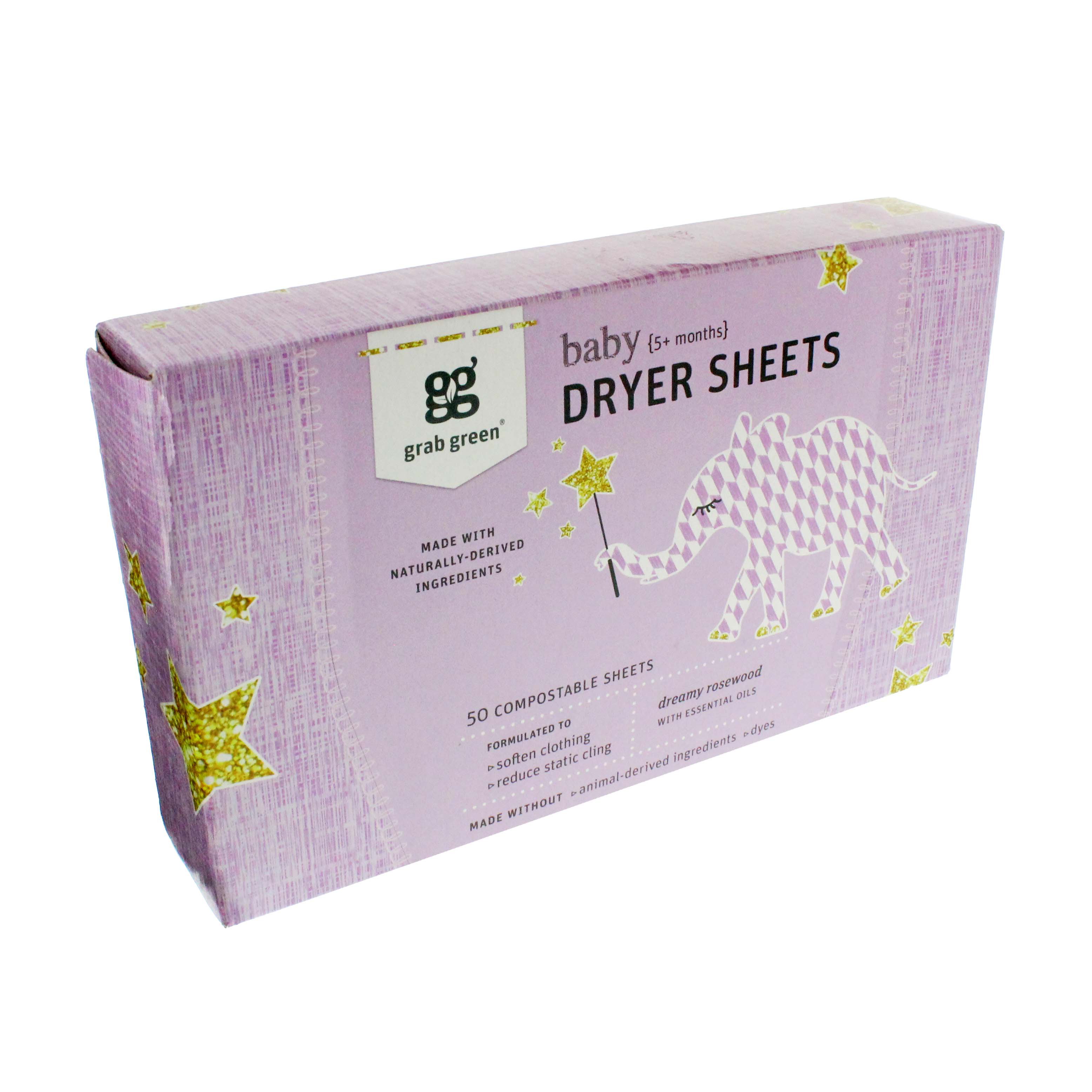 Grab Green Baby Dryer Sheets Dreamy Rosewood - Shop Detergent at H-E-B