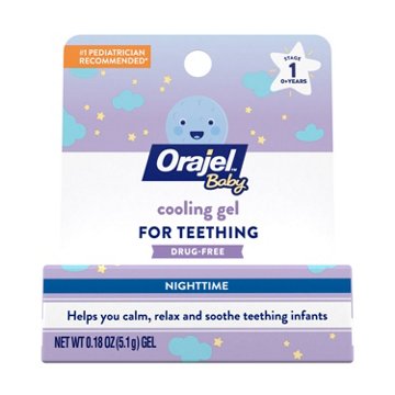 Baby Orajel Non-Medicated Cooling Gel for Teething Nighttime, 0.18 oz