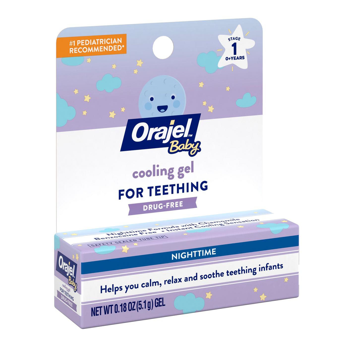 Baby Orajel Non-Medicated Cooling Gel for Teething Nighttime; image 2 of 4