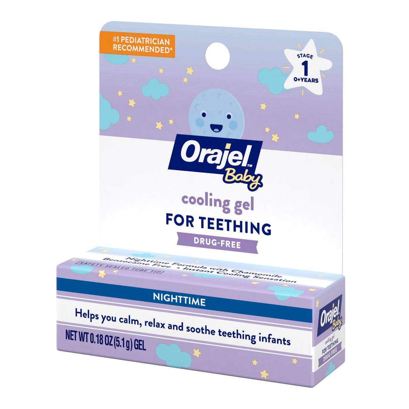 Baby Orajel Non-Medicated Cooling Gel for Teething Nighttime; image 3 of 4