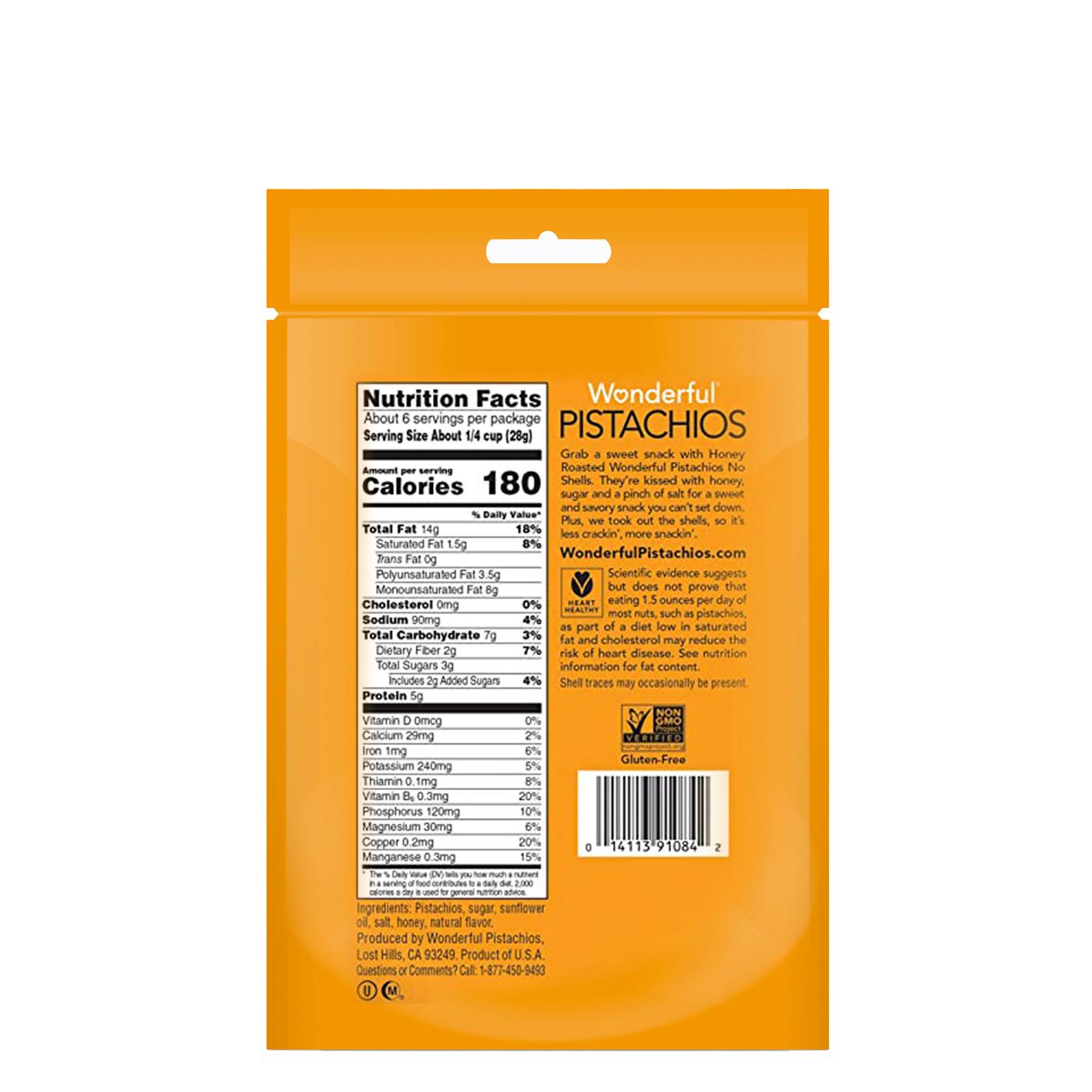 Wonderful No Shell Pistachios - Honey Roasted; image 5 of 5