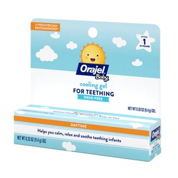 Baby Orajel Non-Medicated Cooling Gel for Teething, 0.33 oz