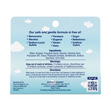 Baby Orajel Non-Medicated Cooling Gel for Teething, 0.33 oz
