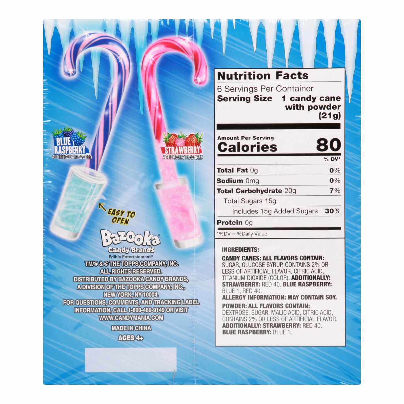 Baby Bottle Pop Holiday Candy Canes; image 2 of 3